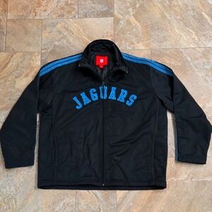 NFL‎ Football Jaguars Black and Blue Jaguars Front Zip Men L